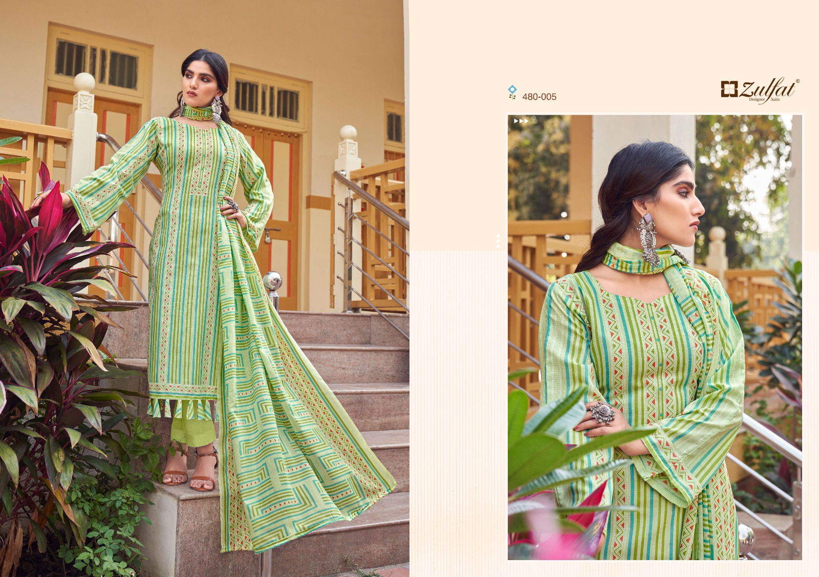 Zulfat Hakoba Wholesale Printed Cotton Dress Material Catalog